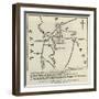 Sketch of the Positions of the Forces Engaged at Isandula, 22 January-null-Framed Giclee Print