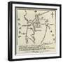 Sketch of the Positions of the Forces Engaged at Isandula, 22 January-null-Framed Giclee Print