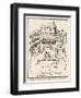 Sketch of the Swan Theatre in London-Johann De Witt-Framed Art Print