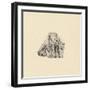 'Sketch of Three Figures', c1480 (1945)-Leonardo Da Vinci-Framed Giclee Print