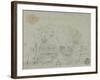 Sketch of Trees Near Bridge-Richard Wilson-Framed Giclee Print