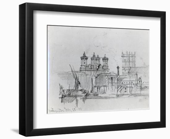 Sketch of Westminster, 1860-George The Elder Scharf-Framed Giclee Print