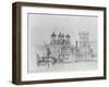 Sketch of Westminster, 1860-George The Elder Scharf-Framed Giclee Print