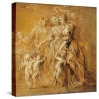 Sketch of Women with Putti-Peter Paul Rubens-Stretched Canvas