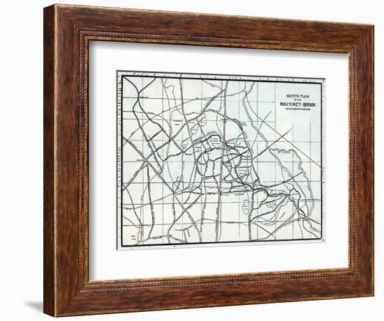 Sketch Plan of the Hackney Brook, Compiled by E. Bolus-null-Framed Giclee Print