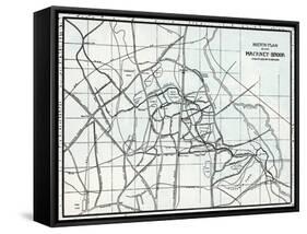 Sketch Plan of the Hackney Brook, Compiled by E. Bolus-null-Framed Stretched Canvas