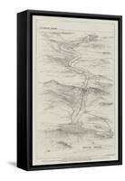 Sketch-Plan of the Panama Ship Canal-null-Framed Stretched Canvas