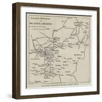 Sketch Plan of the Routes of the Russian Forces in Turkey-null-Framed Giclee Print