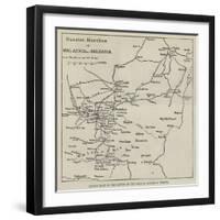 Sketch Plan of the Routes of the Russian Forces in Turkey-null-Framed Giclee Print