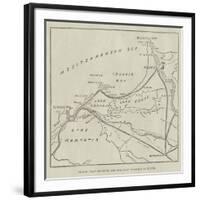Sketch Plan Showing the Military Position in Egypt-null-Framed Giclee Print