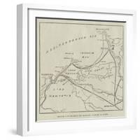 Sketch Plan Showing the Military Position in Egypt-null-Framed Giclee Print