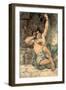 Sketch to Illustrate the Passions - Agony - Raving Madness, 1854-Richard Dadd-Framed Giclee Print