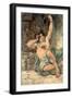 Sketch to Illustrate the Passions - Agony - Raving Madness, 1854-Richard Dadd-Framed Giclee Print