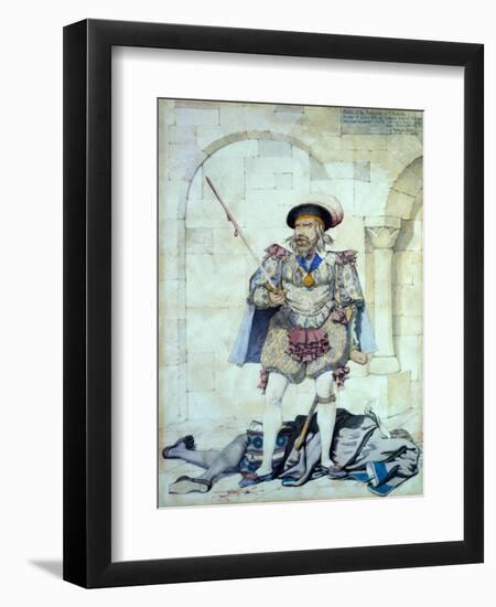 Sketch to Illustrate the Passions - Hatred, 1853-Richard Dadd-Framed Giclee Print