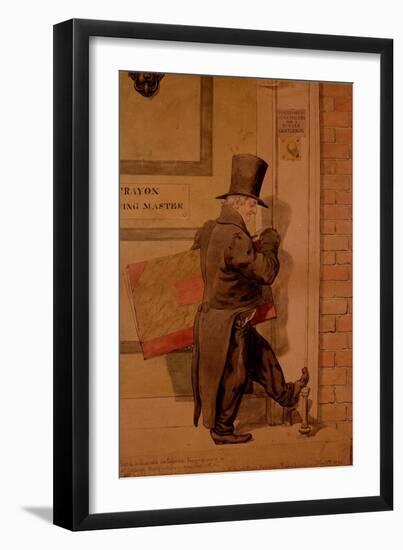 Sketch to Illustrate the Passions - Insignificance or Self Contempt, 1854-Richard Dadd-Framed Giclee Print