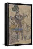 Sketch to Illustrate the Passions: Pride, C.1853-55 (W/C, Pen and Graphite on Paper)-Richard Dadd-Framed Stretched Canvas