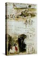 Sketchbook from Morocco, 1832-Eugene Delacroix-Stretched Canvas