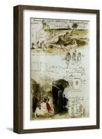 Sketchbook from Morocco, 1832-Eugene Delacroix-Framed Giclee Print