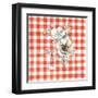 Sketchbook Garden VII Red Checker-Danhui Nai-Framed Art Print