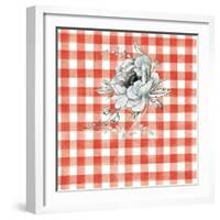 Sketchbook Garden VIII Red Checker-Danhui Nai-Framed Art Print