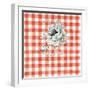 Sketchbook Garden VIII Red Checker-Danhui Nai-Framed Art Print