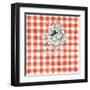 Sketchbook Garden VIII Red Checker-Danhui Nai-Framed Art Print