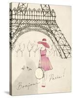 Sketchbook Paris I-Lottie Fontaine-Stretched Canvas