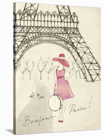 Sketchbook Paris I-Lottie Fontaine-Stretched Canvas