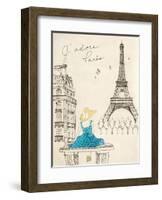 Sketchbook Paris II-Lottie Fontaine-Framed Art Print