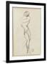 Sketchbook: Study of Man Standing for Darius Fleeing-Gustave Moreau-Framed Giclee Print