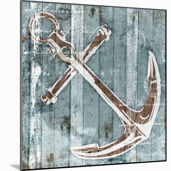 Sketched Anchor-OnRei-Mounted Art Print