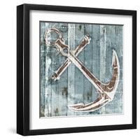 Sketched Anchor-OnRei-Framed Art Print