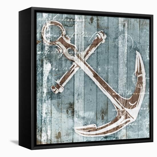 Sketched Anchor-OnRei-Framed Stretched Canvas