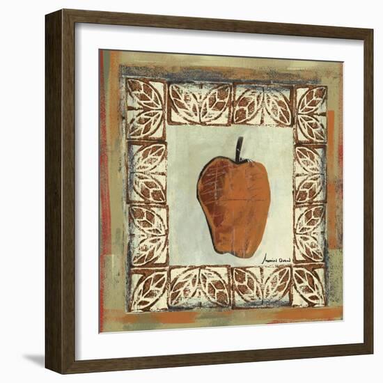 Sketched Apple-Martin Quen-Framed Art Print