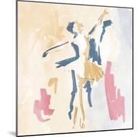 Sketched Ballerina 1-OnRei-Mounted Art Print