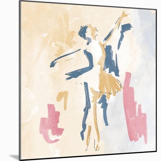 Sketched Ballerina 1-OnRei-Mounted Art Print