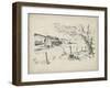 Sketched Barn View II-Jennifer Parker-Framed Art Print