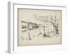 Sketched Barn View II-Jennifer Parker-Framed Art Print