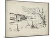 Sketched Barn View II-Jennifer Parker-Mounted Art Print