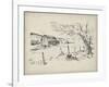 Sketched Barn View II-Jennifer Parker-Framed Art Print