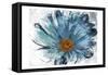 Sketched Blue Flower-OnRei-Framed Stretched Canvas