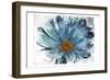 Sketched Blue Flower-OnRei-Framed Art Print