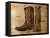 Sketched Boots-OnRei-Framed Stretched Canvas