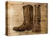 Sketched Boots-OnRei-Stretched Canvas