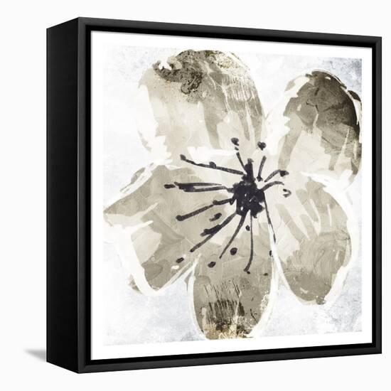 Sketched Cream Flower Mate-OnRei-Framed Stretched Canvas