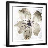 Sketched Cream Flower Mate-OnRei-Framed Art Print