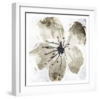 Sketched Cream Flower Mate-OnRei-Framed Art Print