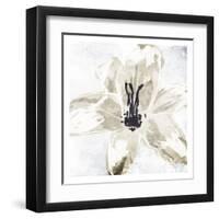 Sketched Cream Flower-OnRei-Framed Art Print