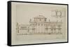 Sketched Design For a Domed Building-Robert Adam-Framed Stretched Canvas