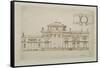 Sketched Design For a Domed Building-Robert Adam-Framed Stretched Canvas